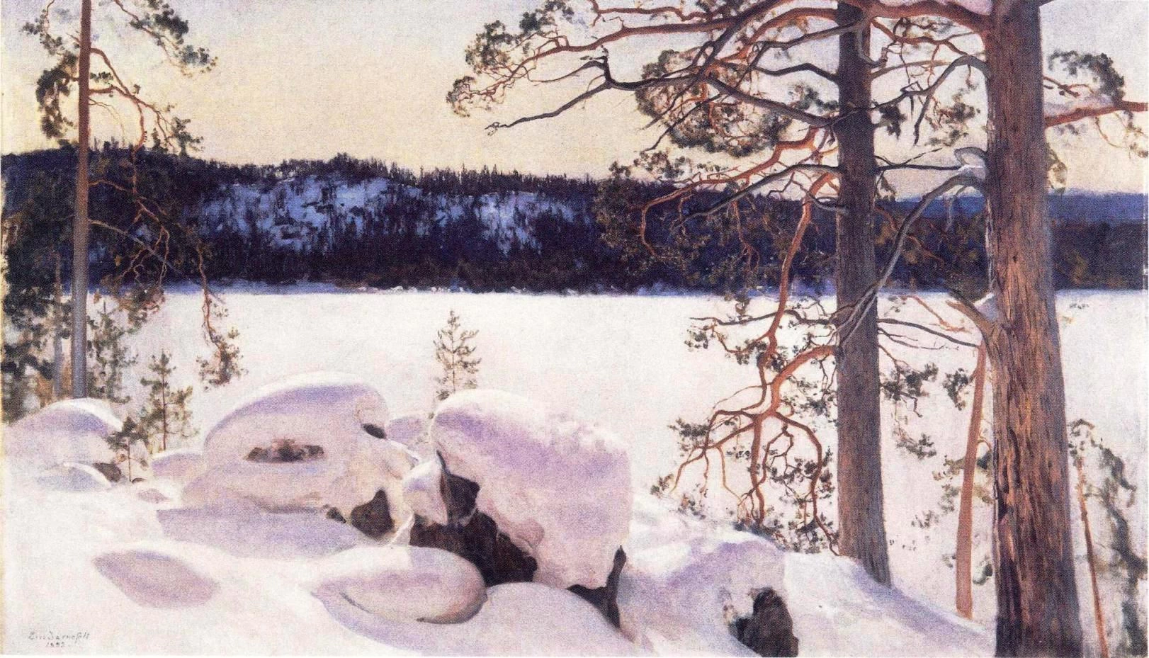 Eero Järnefelt - 114, Sole invernale primaverile, Turun taidemuseo